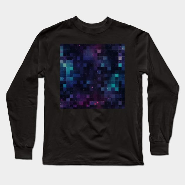 Limitless Void - Infinite Space Seamless Pattern Long Sleeve T-Shirt by nelloryn